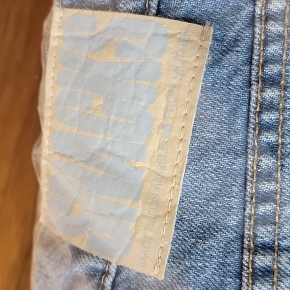 NWT Mother SNACKS! The Pleated Fun Dip Puddle Straight Leg Jeans - Picture 6 of 6